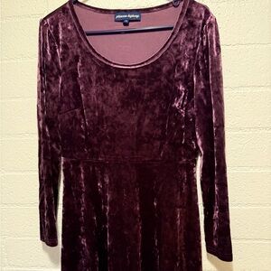 ModCloth Ice Rink Crushes Velvet Skater Dress